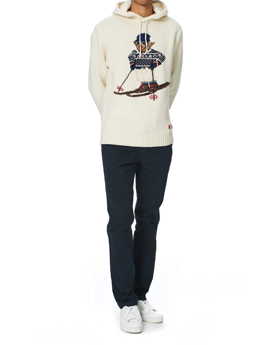 Herr | Tröjor | Polo Ralph Lauren | Ski Bear Knitted Hoodie Cream