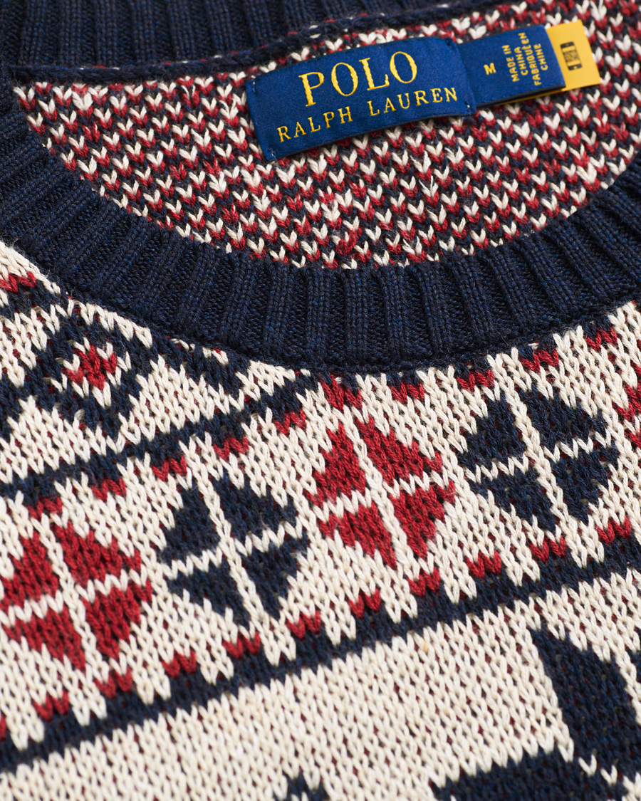 Herr | Tröjor | Polo Ralph Lauren | Wool Snowflake Knitted Sweater Navy