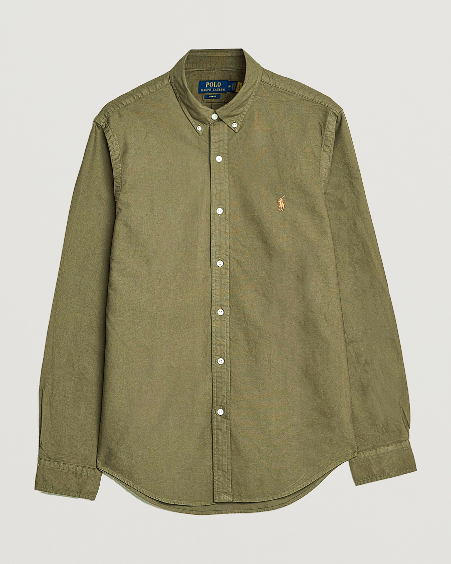 Herr | Skjorta | Polo Ralph Lauren | Slim Fit Garment Dyed Oxford Defender Green