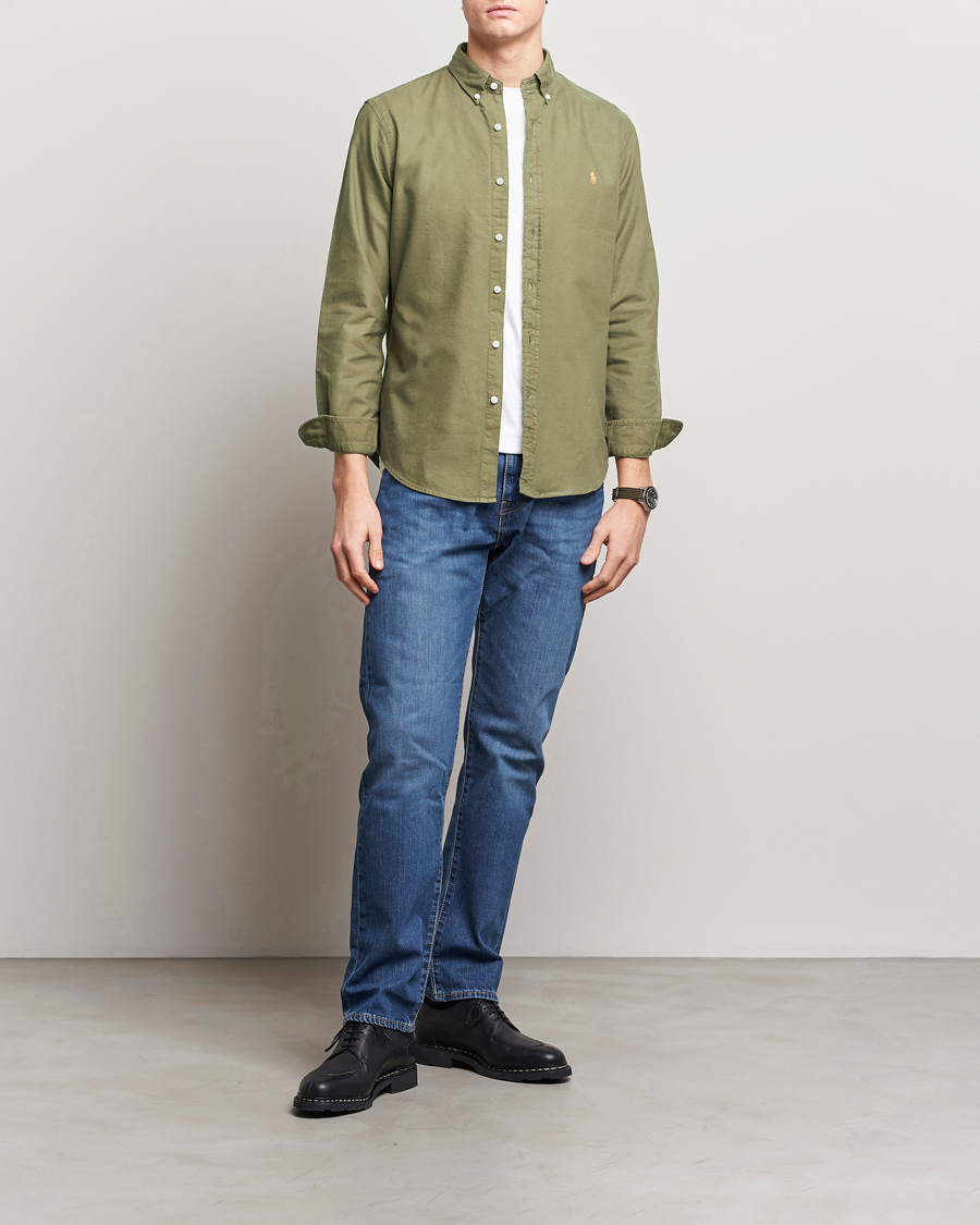 Herr | Casual | Polo Ralph Lauren | Slim Fit Garment Dyed Oxford Defender Green
