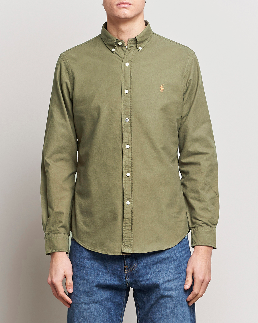 Herr | Skjortor | Polo Ralph Lauren | Slim Fit Garment Dyed Oxford Defender Green