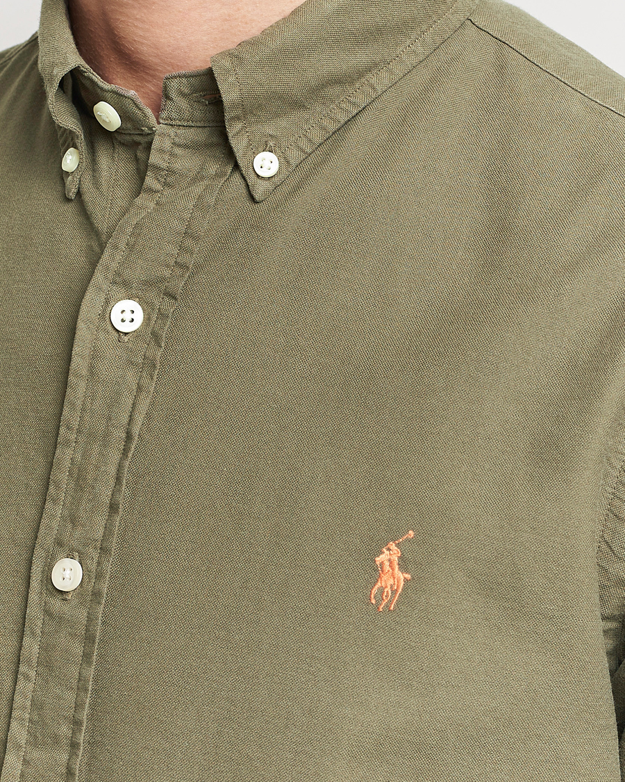 Herr | Skjortor | Polo Ralph Lauren | Slim Fit Garment Dyed Oxford Defender Green