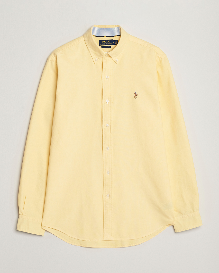 Herr | Skjortor | Polo Ralph Lauren | Custom Fit Oxford Button Down Shirt Yellow