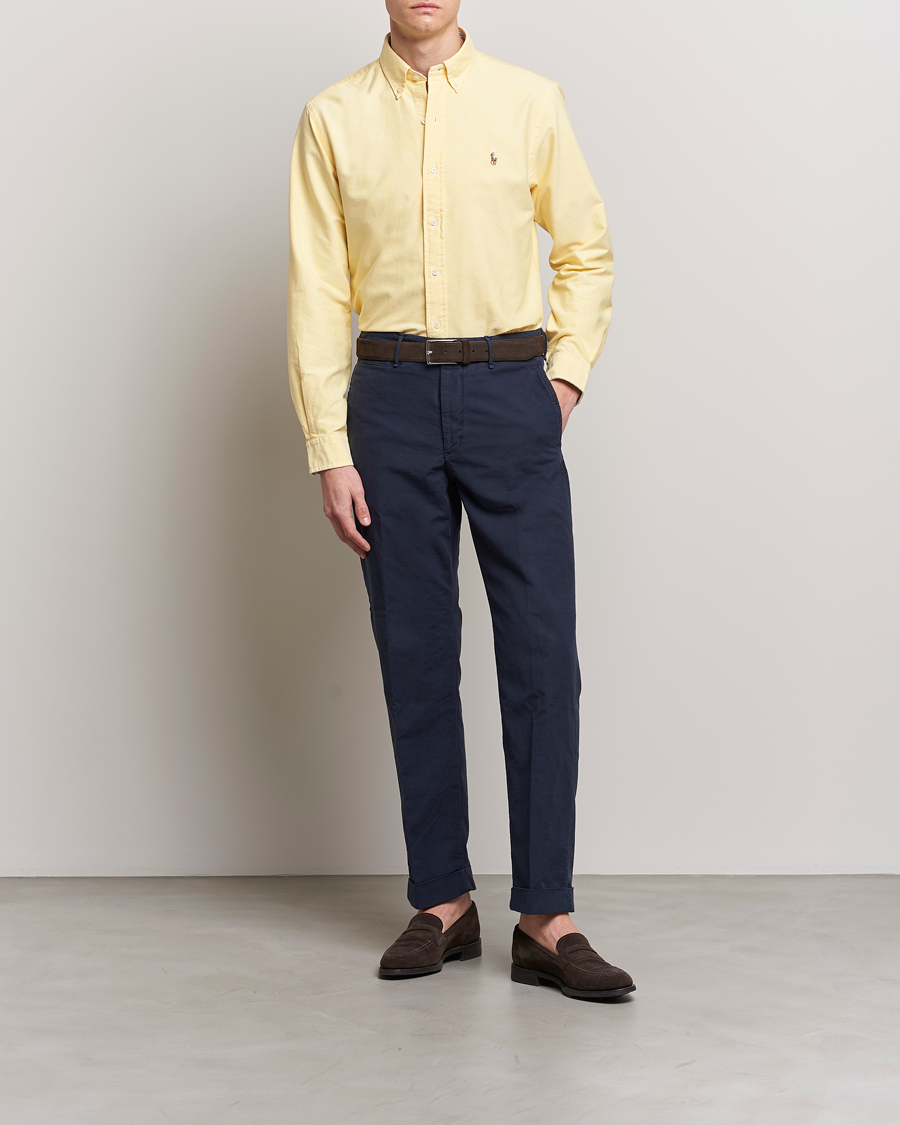 Herr | Skjortor | Polo Ralph Lauren | Custom Fit Oxford Button Down Shirt Yellow