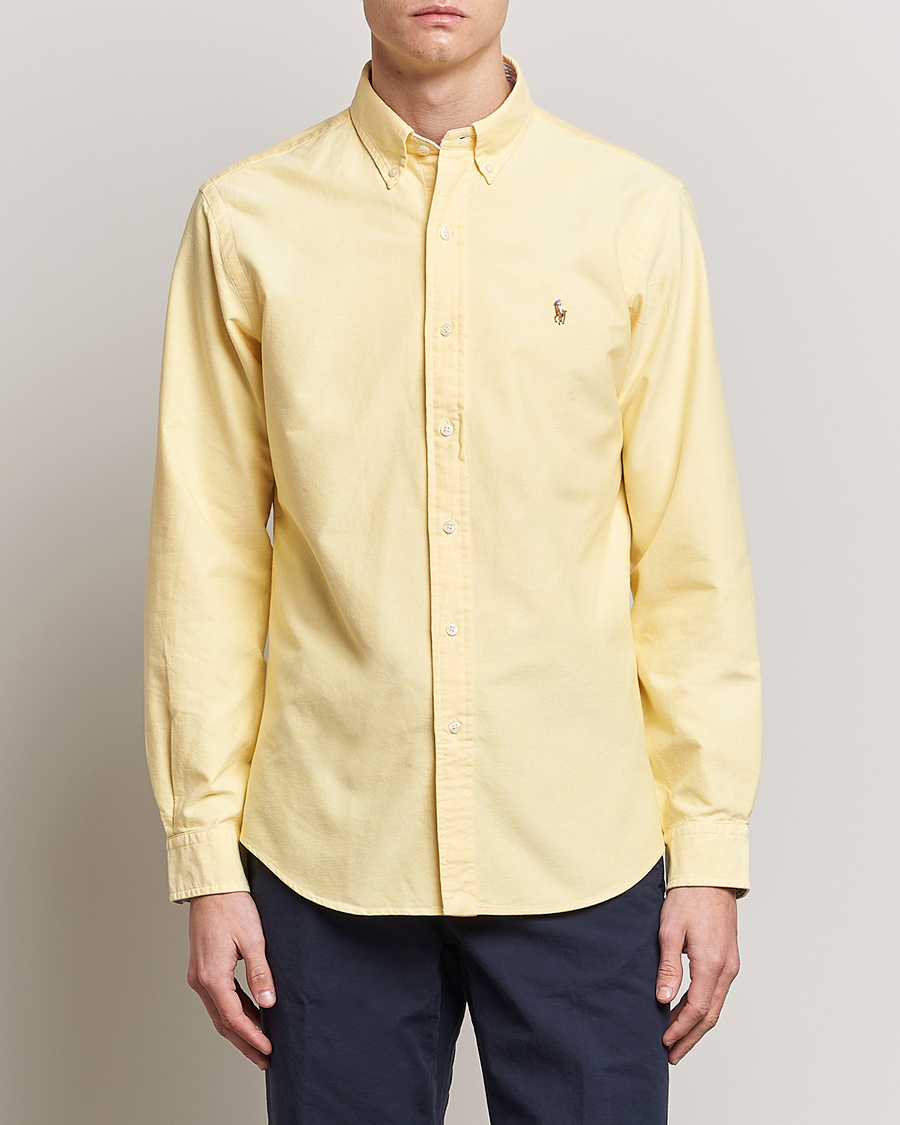 Herr | Oxfordskjortor | Polo Ralph Lauren | Custom Fit Oxford Button Down Shirt Yellow
