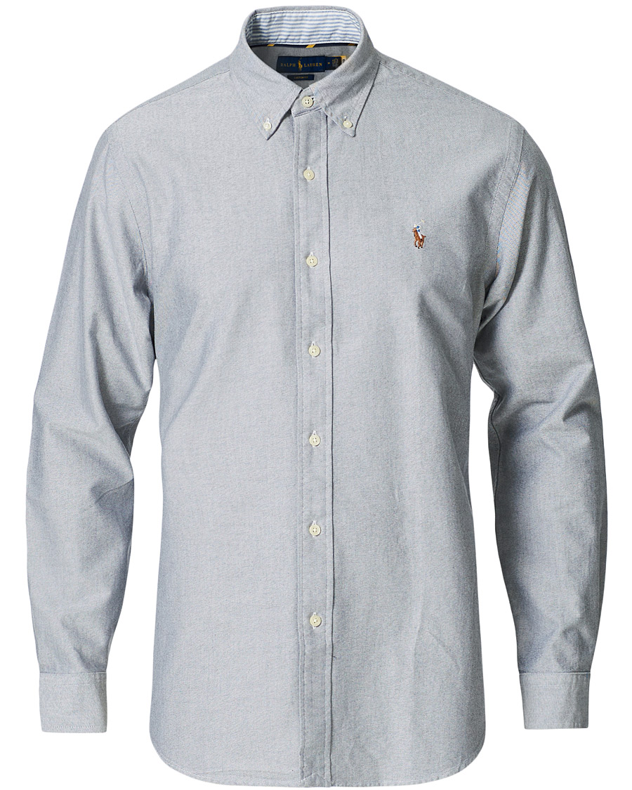 Herr | Skjortor | Polo Ralph Lauren | Custom Fit Oxford Button Down Shirt Slate