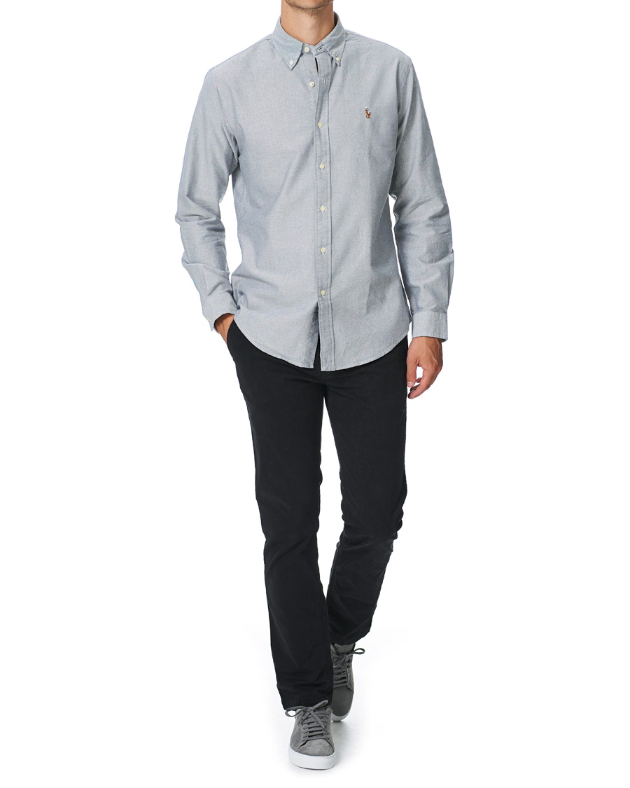 Herr | Skjortor | Polo Ralph Lauren | Custom Fit Oxford Button Down Shirt Slate