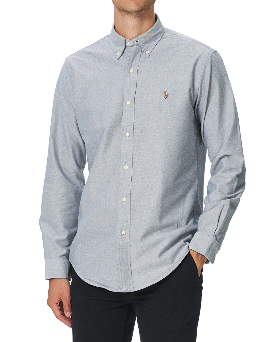 Herr | Skjortor | Polo Ralph Lauren | Custom Fit Oxford Button Down Shirt Slate