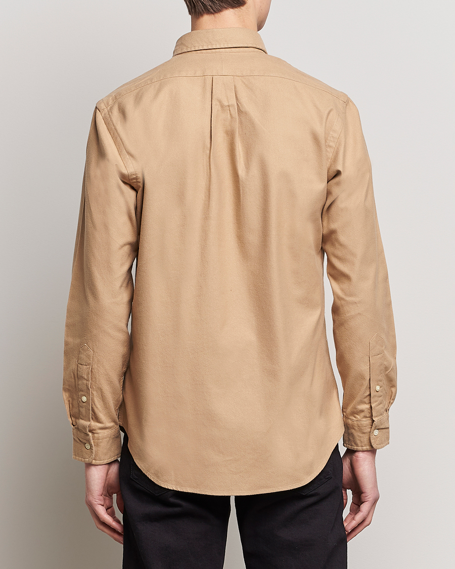 Herr | Skjortor | Polo Ralph Lauren | Custom Fit Brushed Flannel Shirt Vintage Khaki