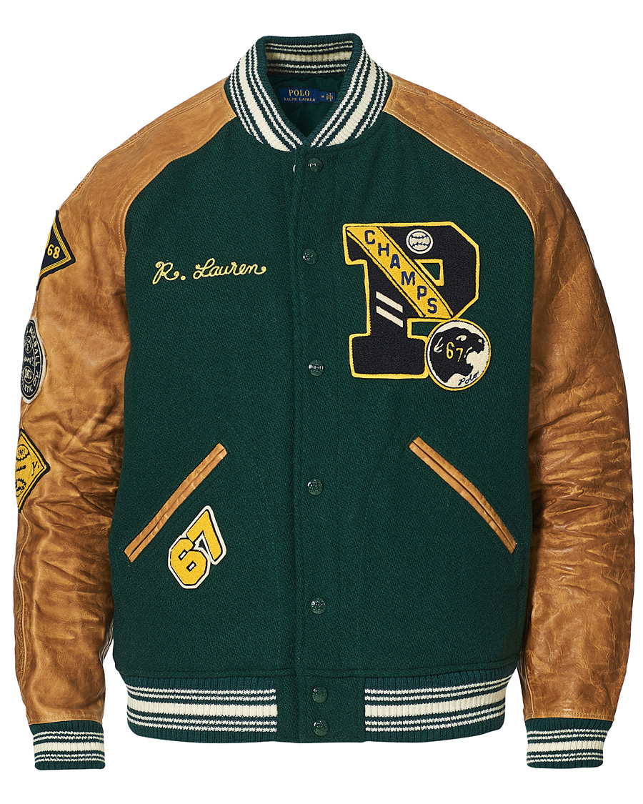 Herr | Jackor | Polo Ralph Lauren | Varsity Lined Bomber Jacket Hunt Club Green