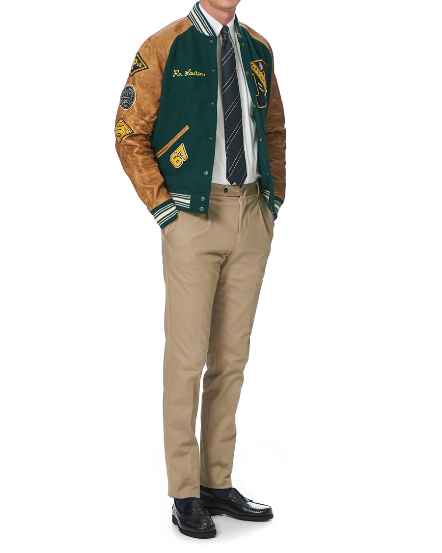 Herr | Jackor | Polo Ralph Lauren | Varsity Lined Bomber Jacket Hunt Club Green