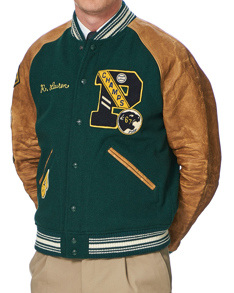 Herr | Jackor | Polo Ralph Lauren | Varsity Lined Bomber Jacket Hunt Club Green