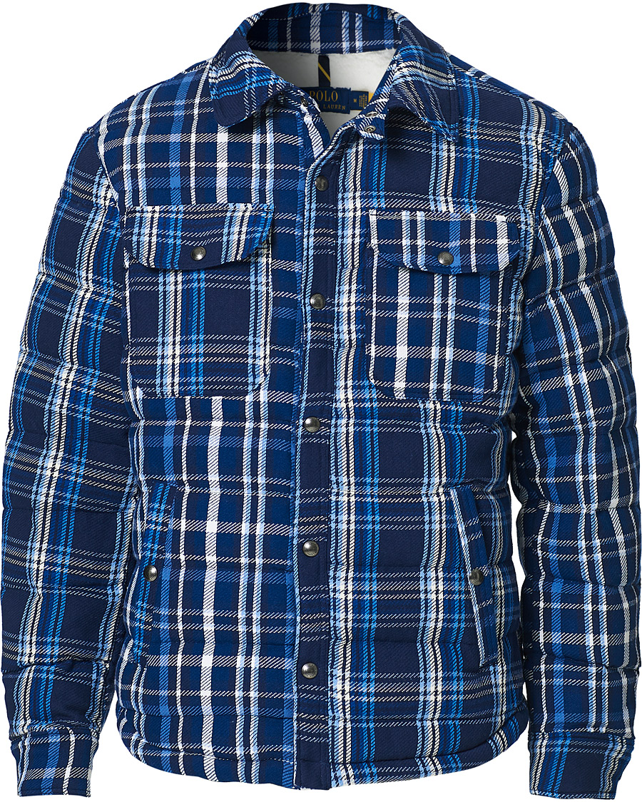 Herr | Jackor | Polo Ralph Lauren | Terra Padded Checked Shirt Jacket Blue