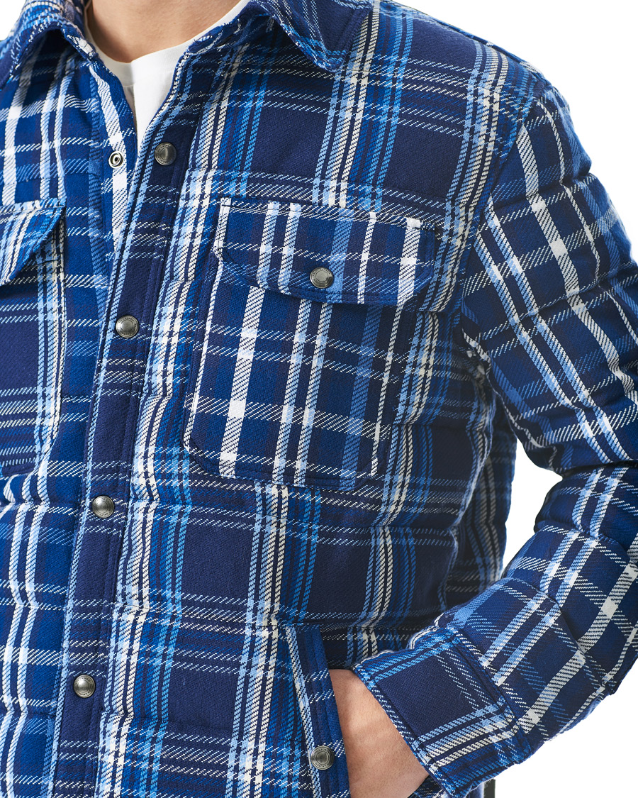 Herr | Jackor | Polo Ralph Lauren | Terra Padded Checked Shirt Jacket Blue