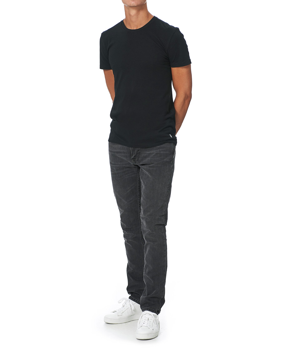 Herr | T-Shirts | Polo Ralph Lauren | 3-Pack Crew Neck Tee Black/Charcoal/Eaton Red