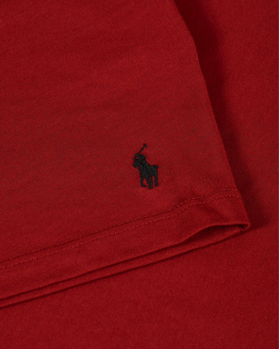 Herr | T-Shirts | Polo Ralph Lauren | 3-Pack Crew Neck Tee Black/Charcoal/Eaton Red