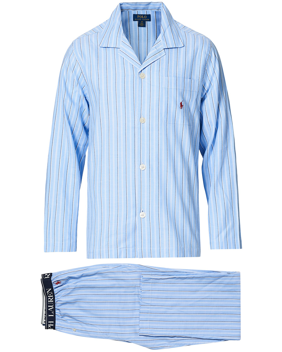 Herr | Pyjamas & Morgonrockar | Polo Ralph Lauren | Cotton Pyjama Set Blue Stripe