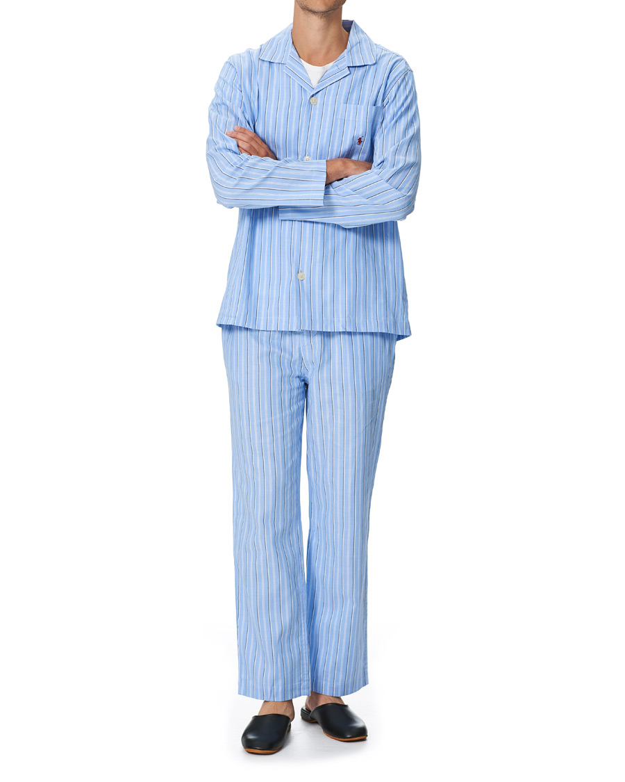 Herr | Pyjamas & Morgonrockar | Polo Ralph Lauren | Cotton Pyjama Set Blue Stripe