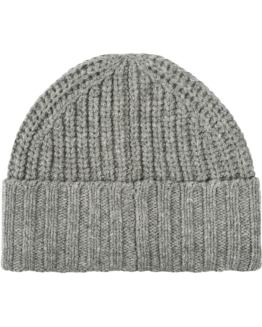 Herr | Polo Ralph Lauren Chunky Rib Bear Beanie Classic Grey Heather | Polo Ralph Lauren | Chunky Rib Bear Beanie Classic Grey Heather
