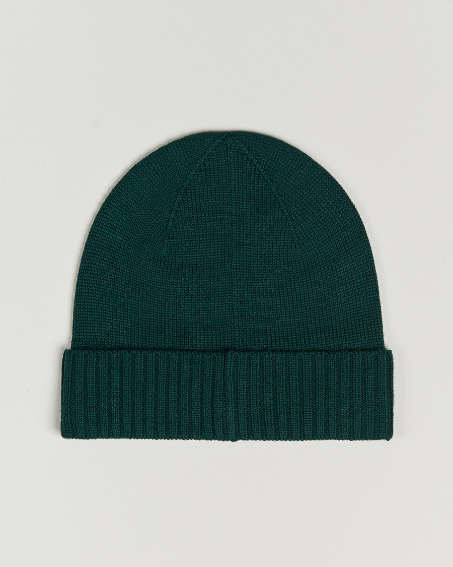 Herr | Polo Ralph Lauren Merino Wool Beanie College Green | Polo Ralph Lauren | Merino Wool Beanie College Green