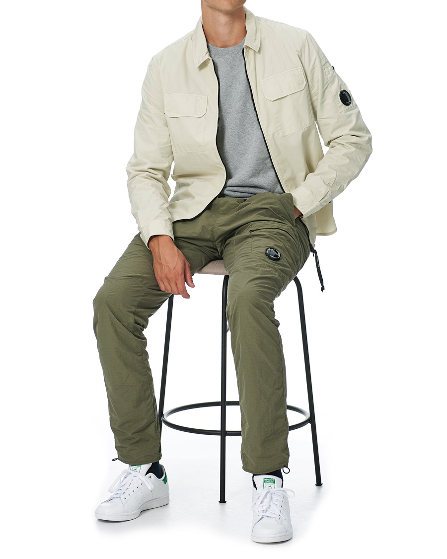 Herr | Skjortor | C.P. Company | Garment Dyed Overshirt Ecru