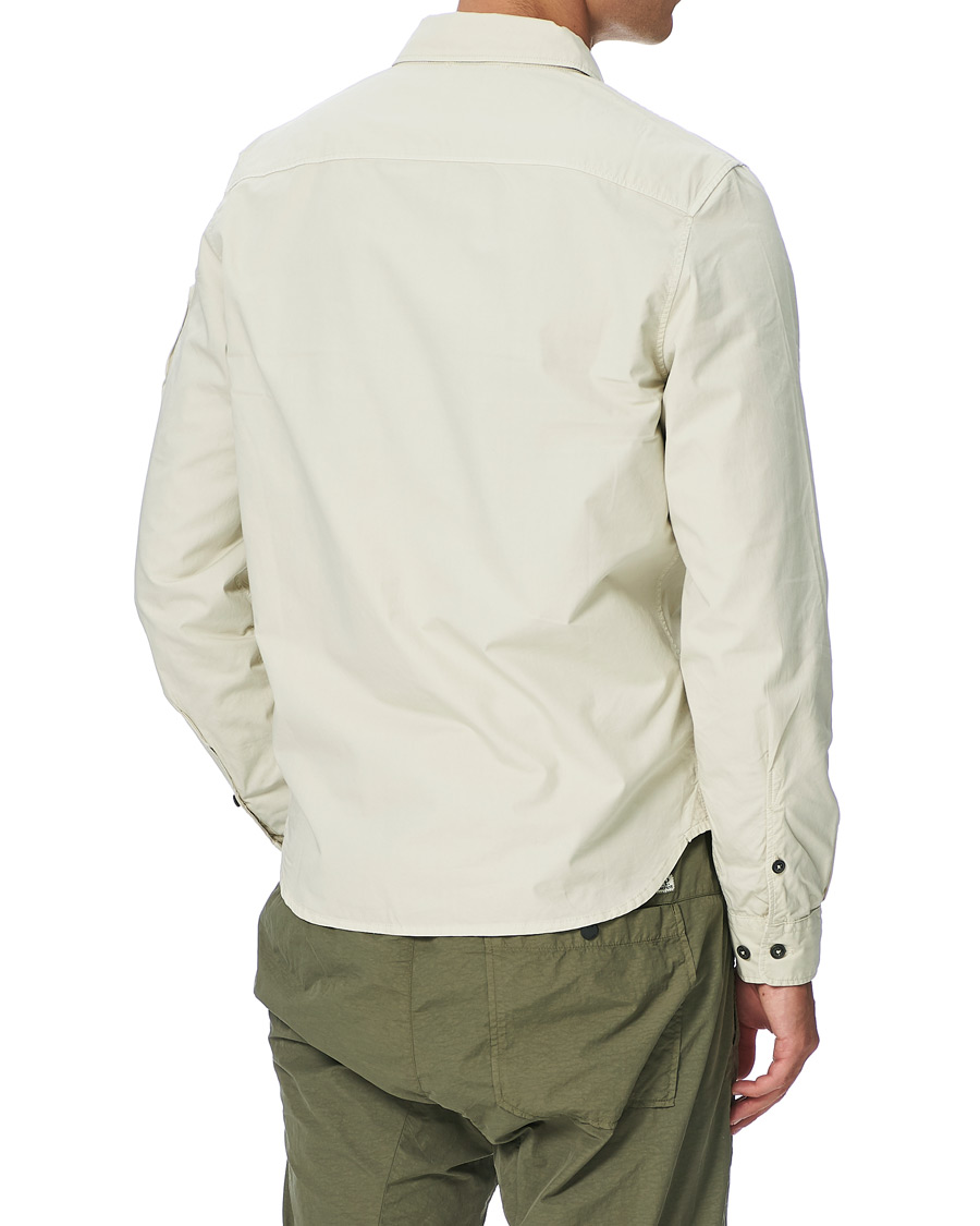 Herr | Skjortor | C.P. Company | Garment Dyed Overshirt Ecru