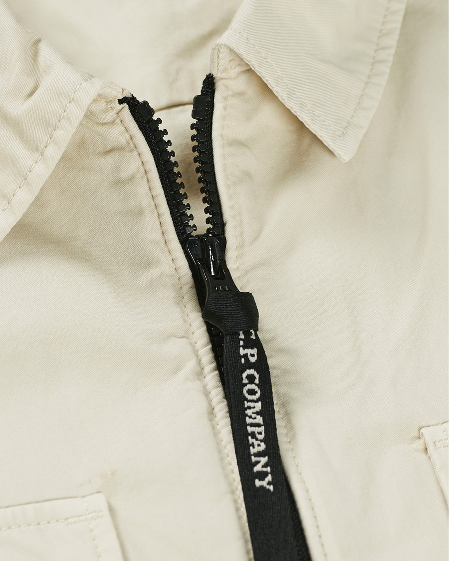 Herr | Skjortor | C.P. Company | Garment Dyed Overshirt Ecru