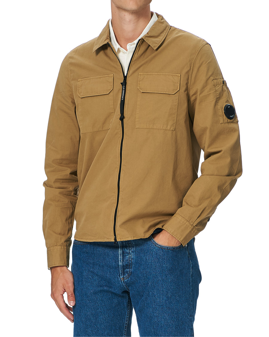 Herr | Skjortor | C.P. Company | Garment Dyed Overshirt Khaki