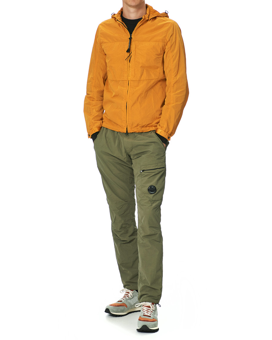 Herr | Jackor | C.P. Company | Chrome Garment Dyed Nylon Hooded Overshirt Orange