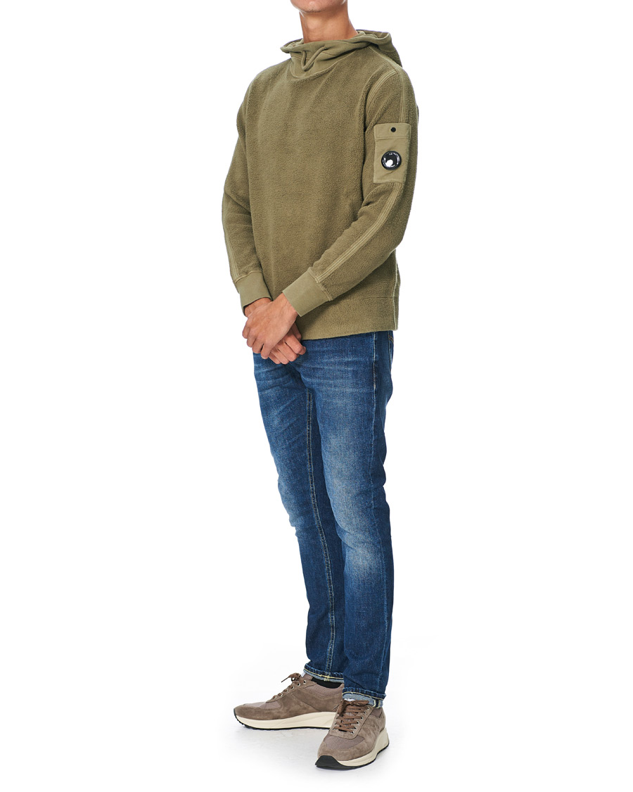 Herr | Tröjor | C.P. Company | Polar Fleece Hoodie Olive