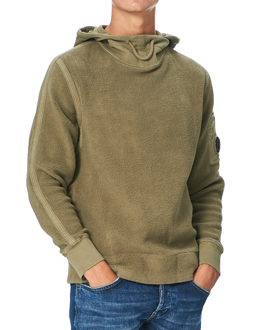 Herr | Tröjor | C.P. Company | Polar Fleece Hoodie Olive
