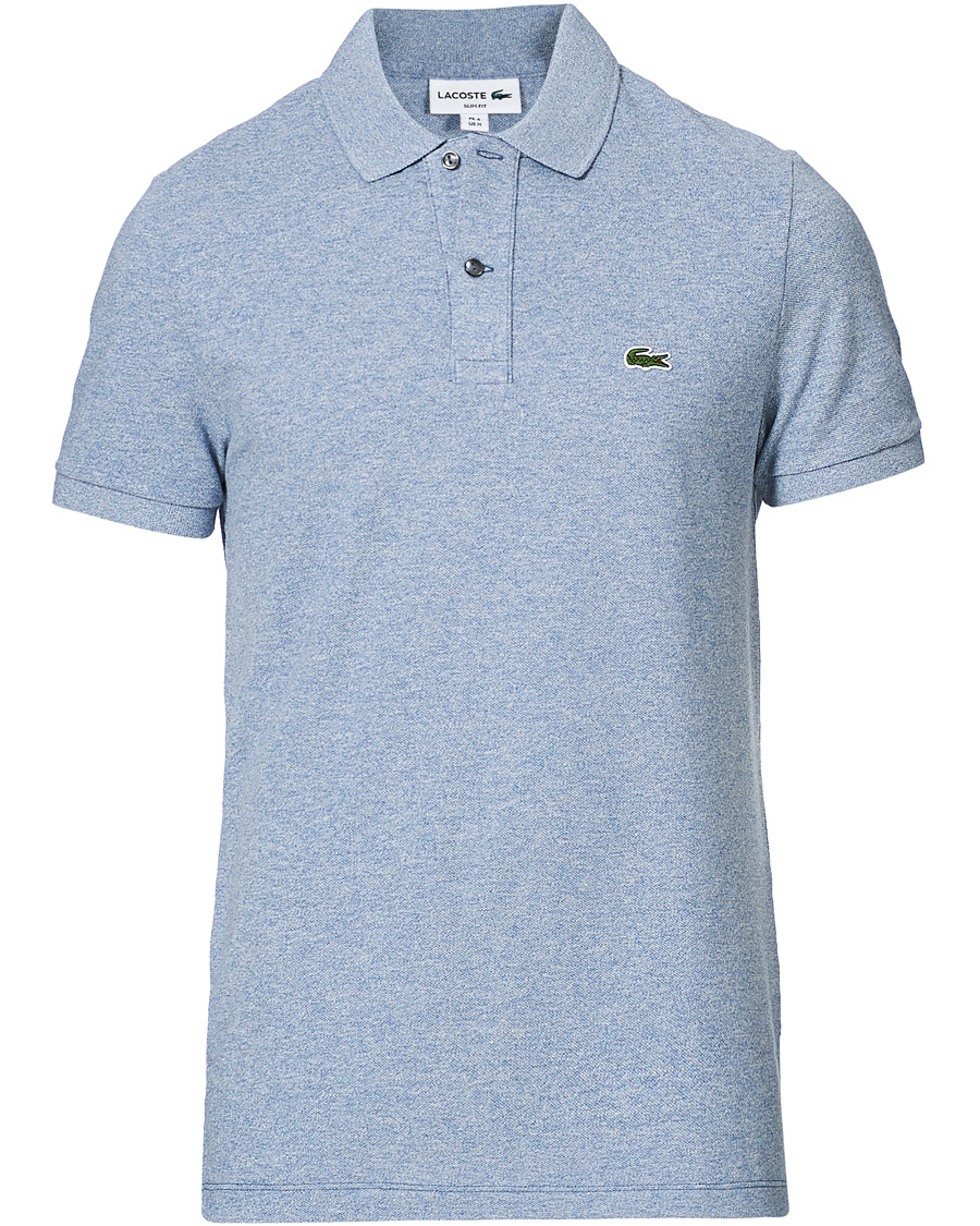 Herr | Pikéer | Lacoste | Slim Fit Polo Piké Light Indigo Blue