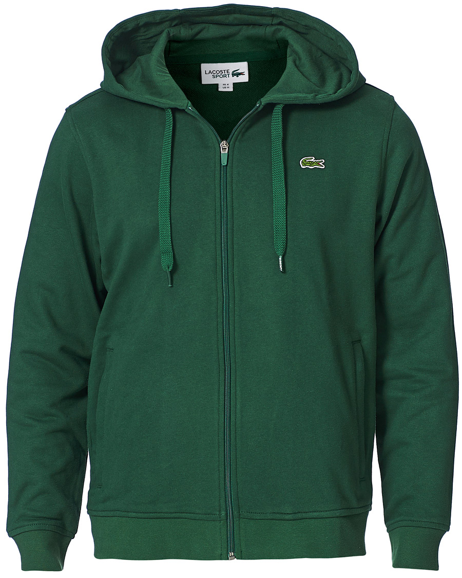 Herr | Tröjor | Lacoste | Full Zip Hood Vert Green