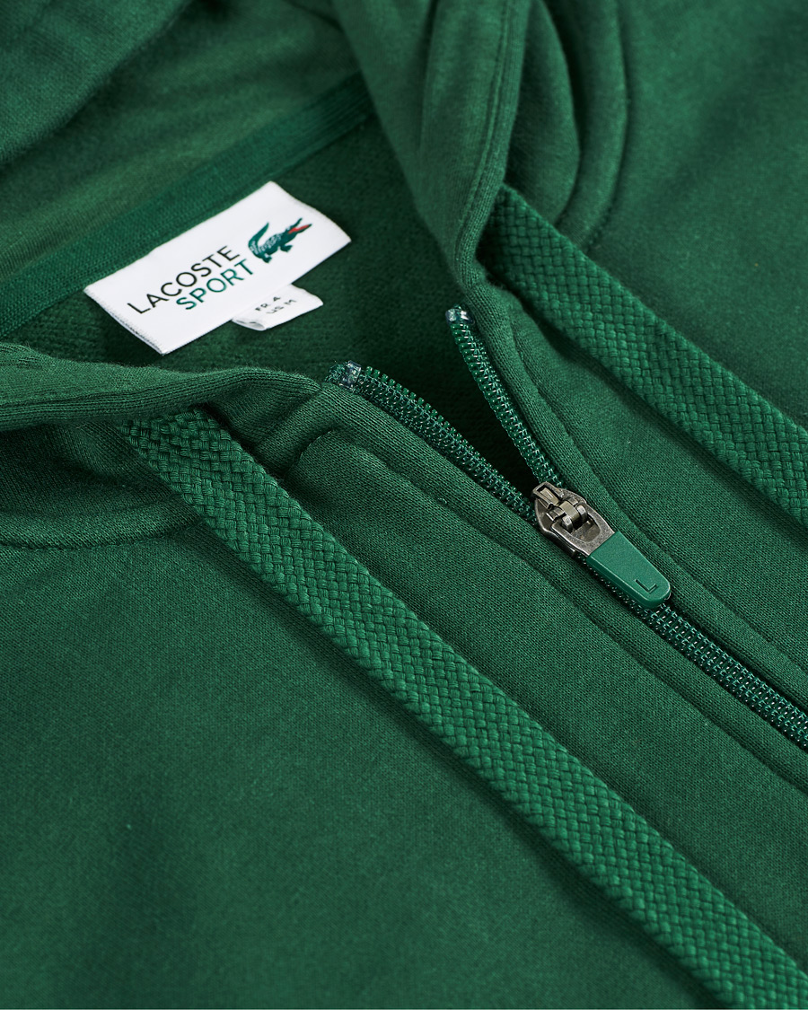 Herr | Tröjor | Lacoste | Full Zip Hood Vert Green