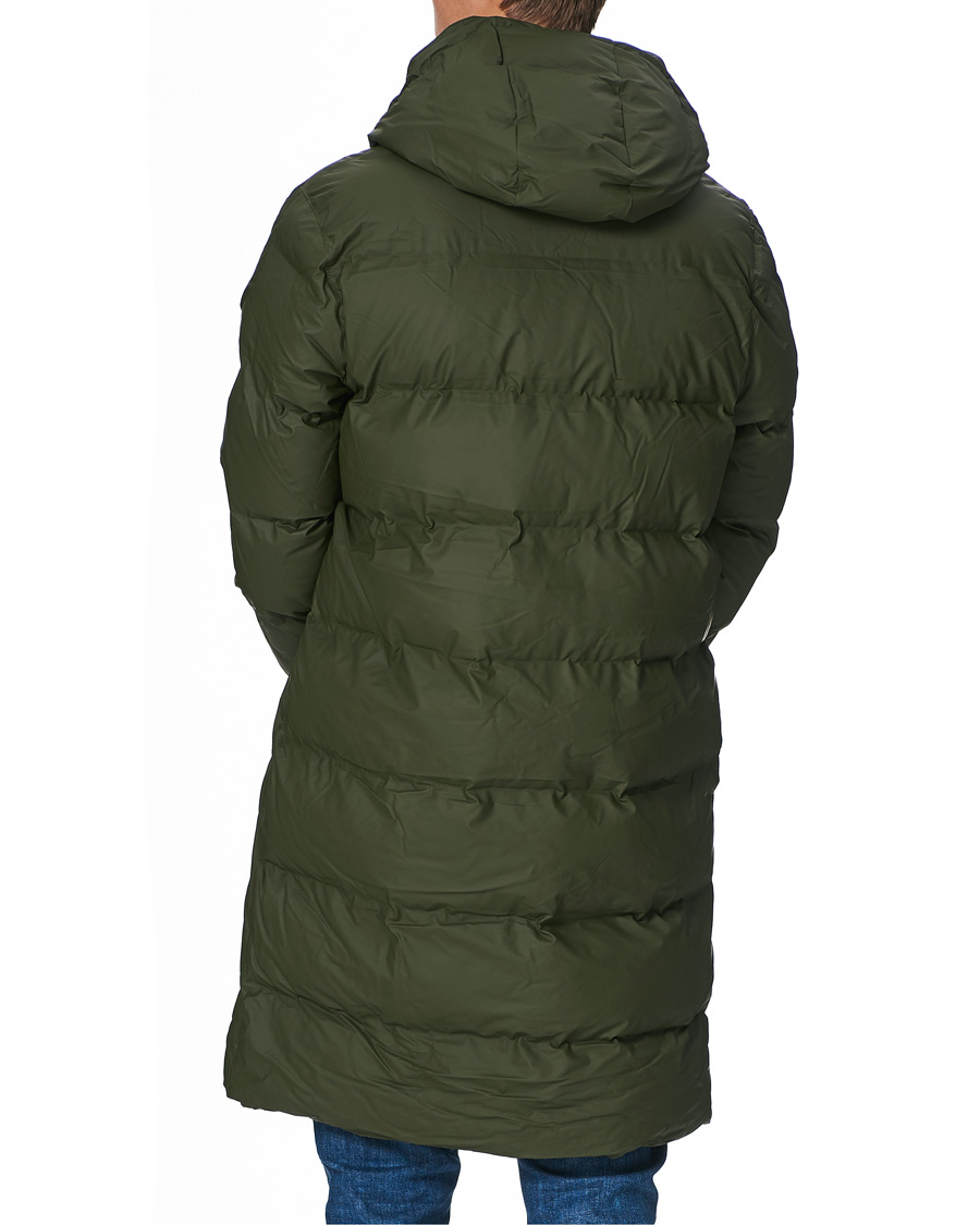 Herr | Jackor | RAINS | Waterproof Long Puffer Jacket Green