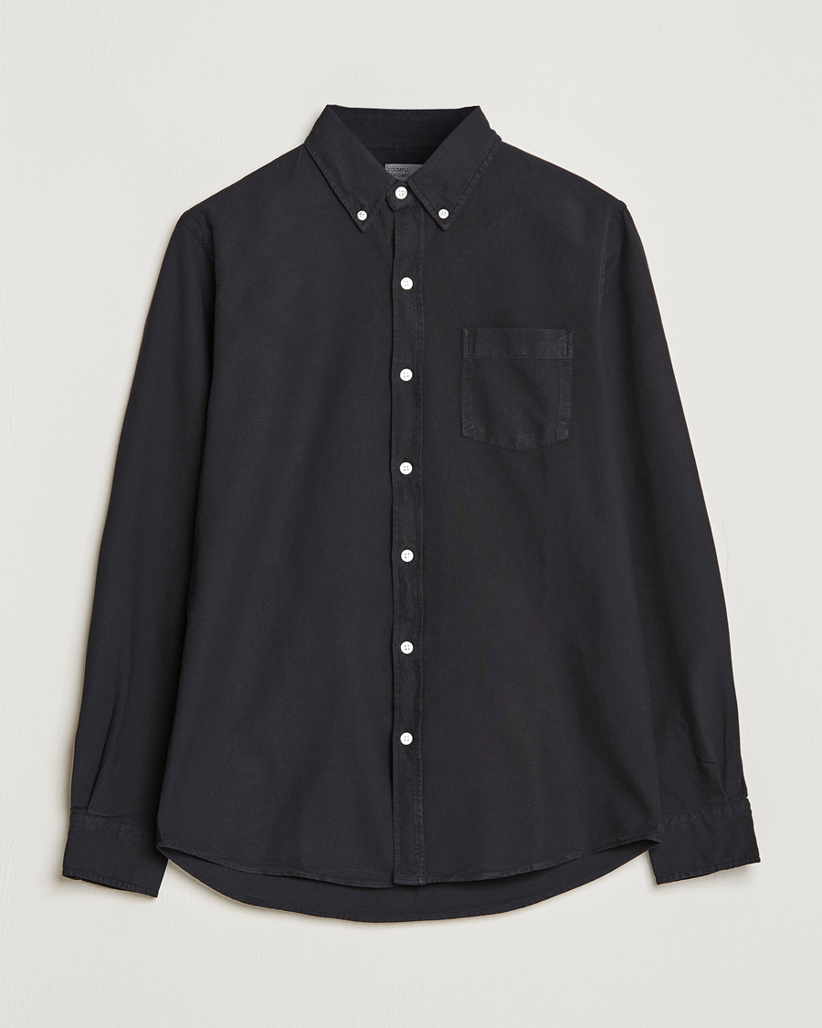 Herr | Skjortor | Colorful Standard | Classic Organic Oxford Button Down Shirt Deep Black
