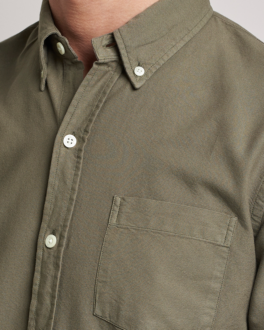 Herr | Skjortor | Colorful Standard | Classic Organic Oxford Button Down Shirt Dusty Olive