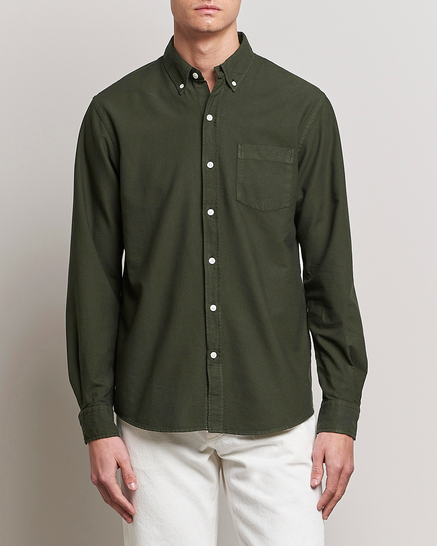 Herr | Under 1000 | Colorful Standard | Classic Organic Oxford Button Down Shirt Hunter Green
