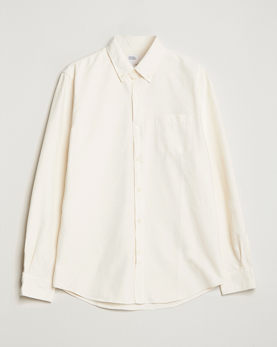 Herr | Oxfordskjortor | Colorful Standard | Classic Organic Oxford Button Down Shirt Ivory White