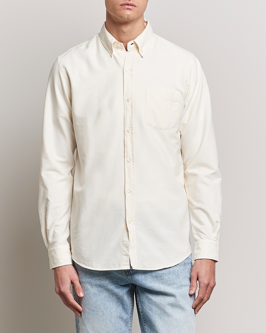 Herr |  | Colorful Standard | Classic Organic Oxford Button Down Shirt Ivory White