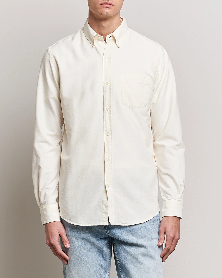 Herr | Contemporary Creators | Colorful Standard | Classic Organic Oxford Button Down Shirt Ivory White