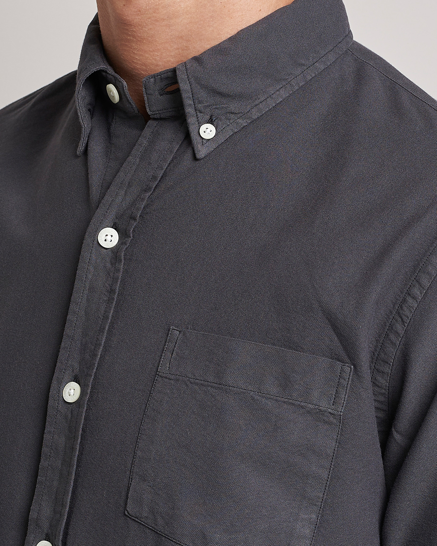 Herr | Skjortor | Colorful Standard | Classic Organic Oxford Button Down Shirt Lava Grey