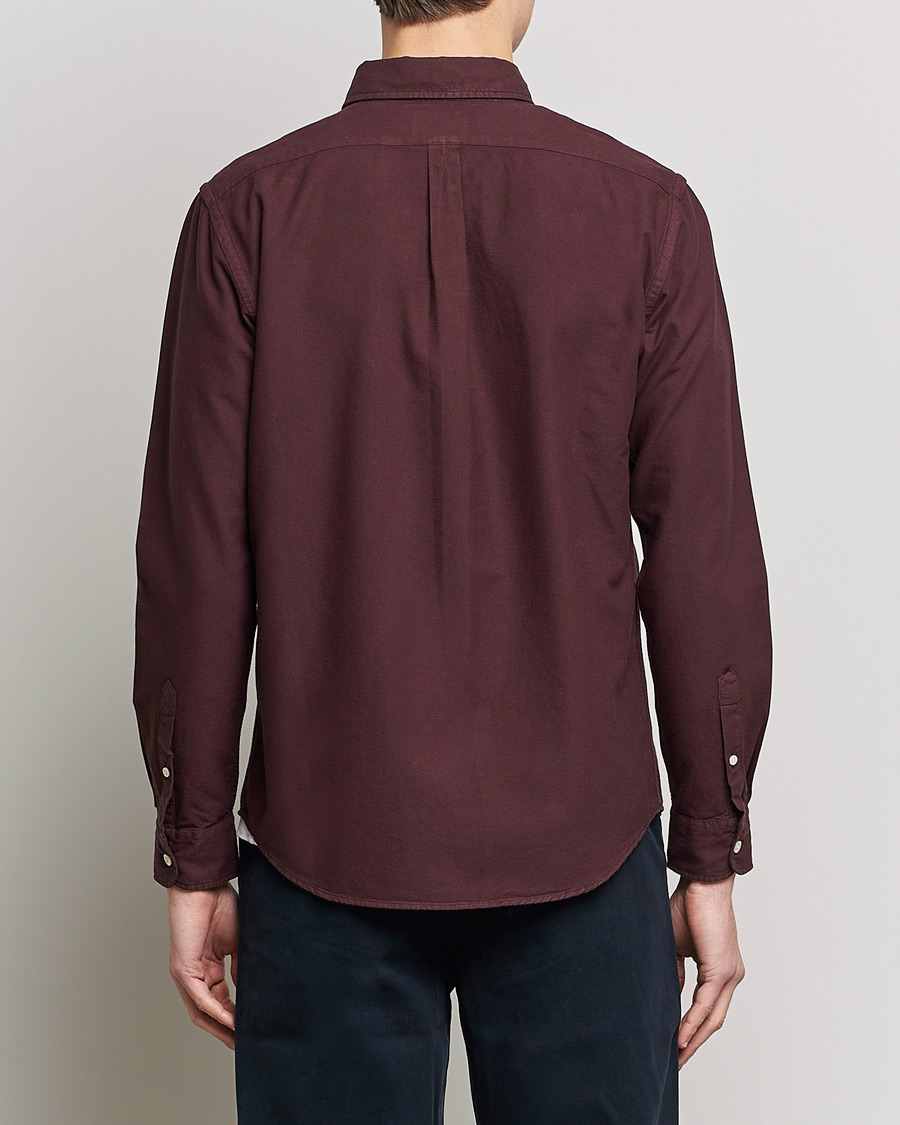 Herr | Skjortor | Colorful Standard | Classic Organic Oxford Button Down Shirt Oxblood Red