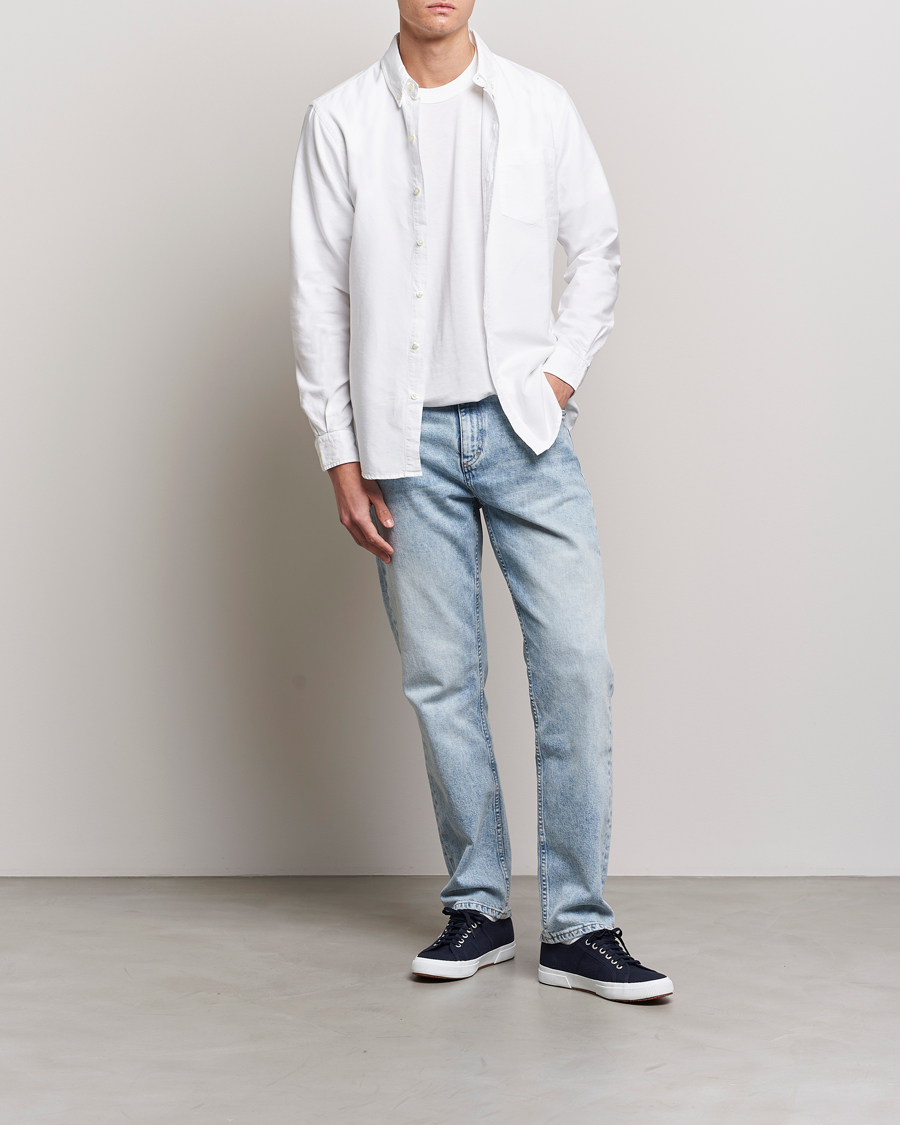 Herr | Skjortor | Colorful Standard | Classic Organic Oxford Button Down Shirt White