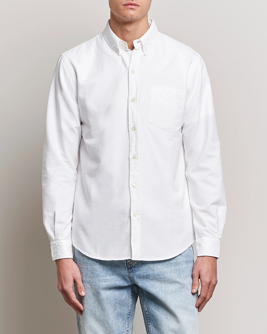 Herr | Avdelningar | Colorful Standard | Classic Organic Oxford Button Down Shirt White