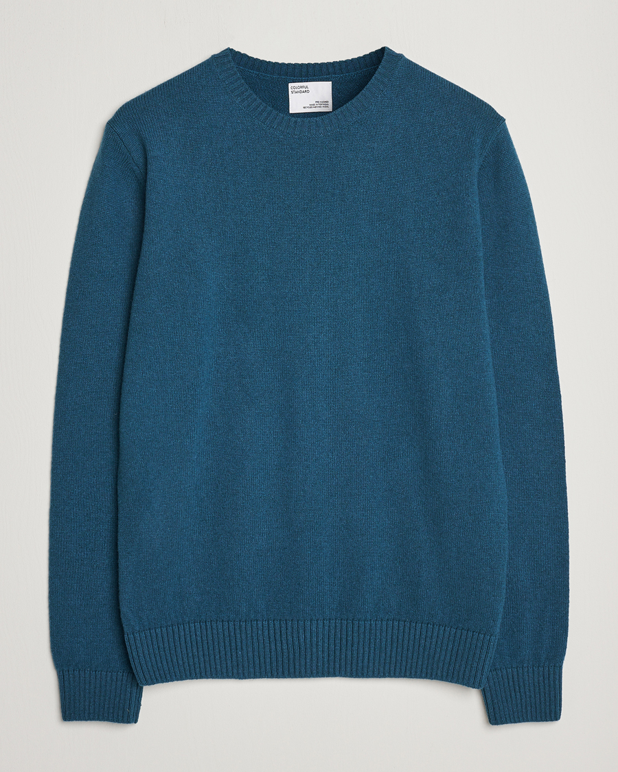 Herr | Tröjor | Colorful Standard | Classic Merino Wool Crew Neck Ocean Green
