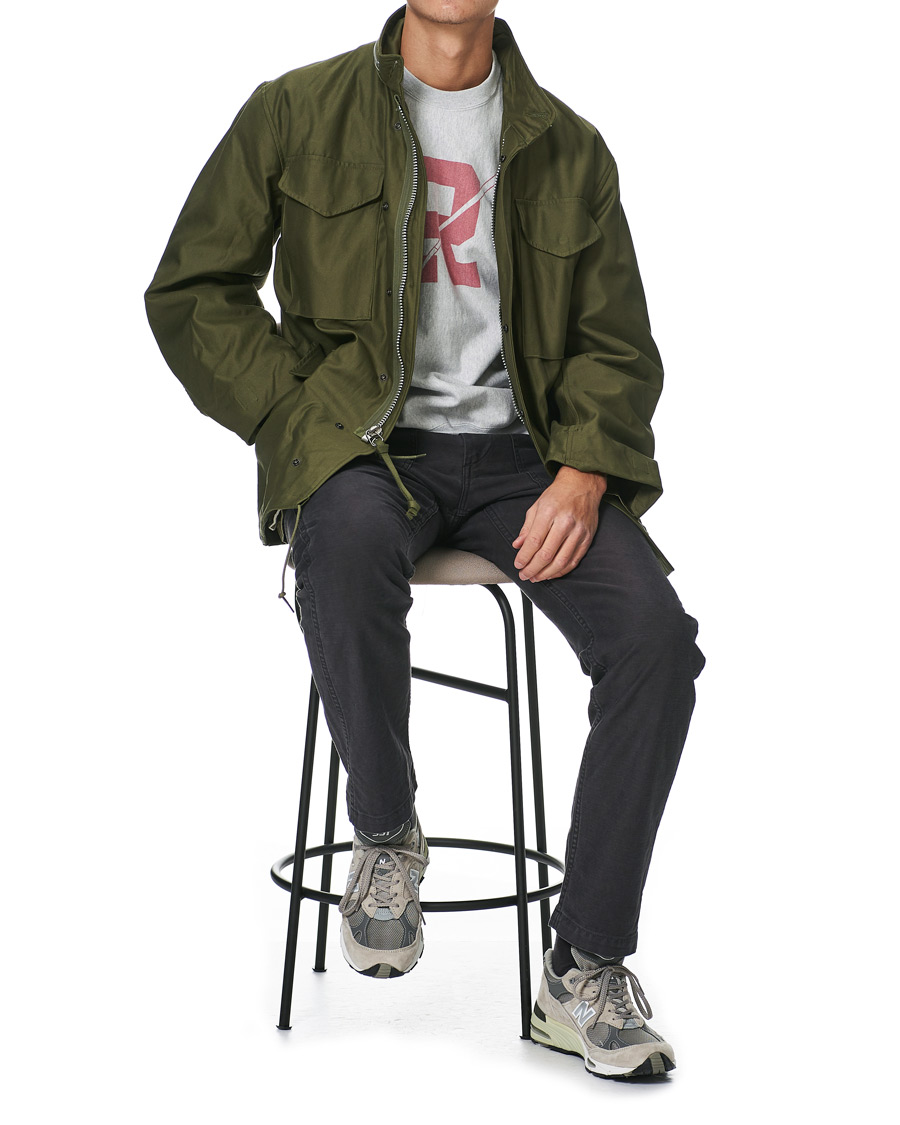 Herr | Byxor | orSlow | Slim Fit Original Sateen Fatigue Pants Black