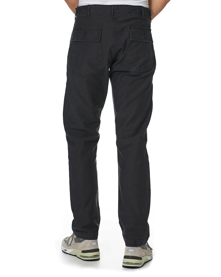 Herr | Byxor | orSlow | Slim Fit Original Sateen Fatigue Pants Black