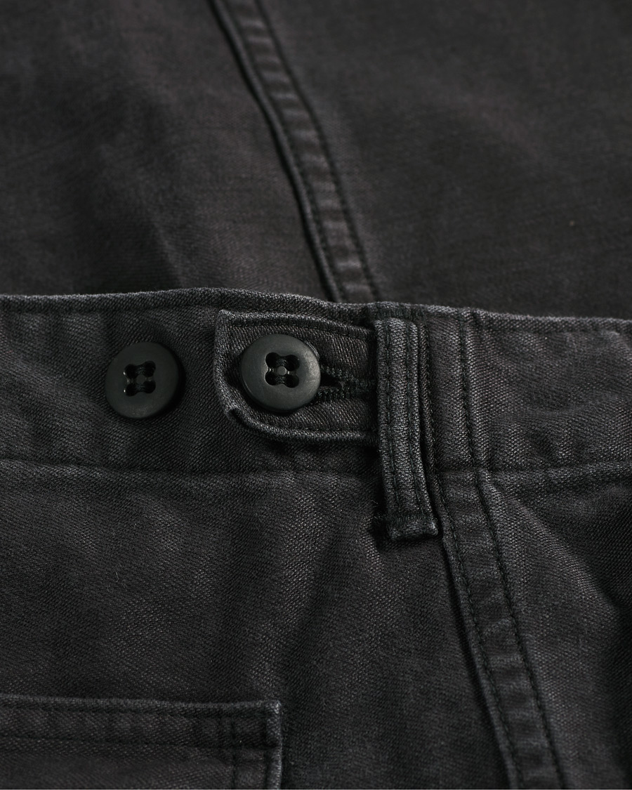 Herr | Byxor | orSlow | Slim Fit Original Sateen Fatigue Pants Black