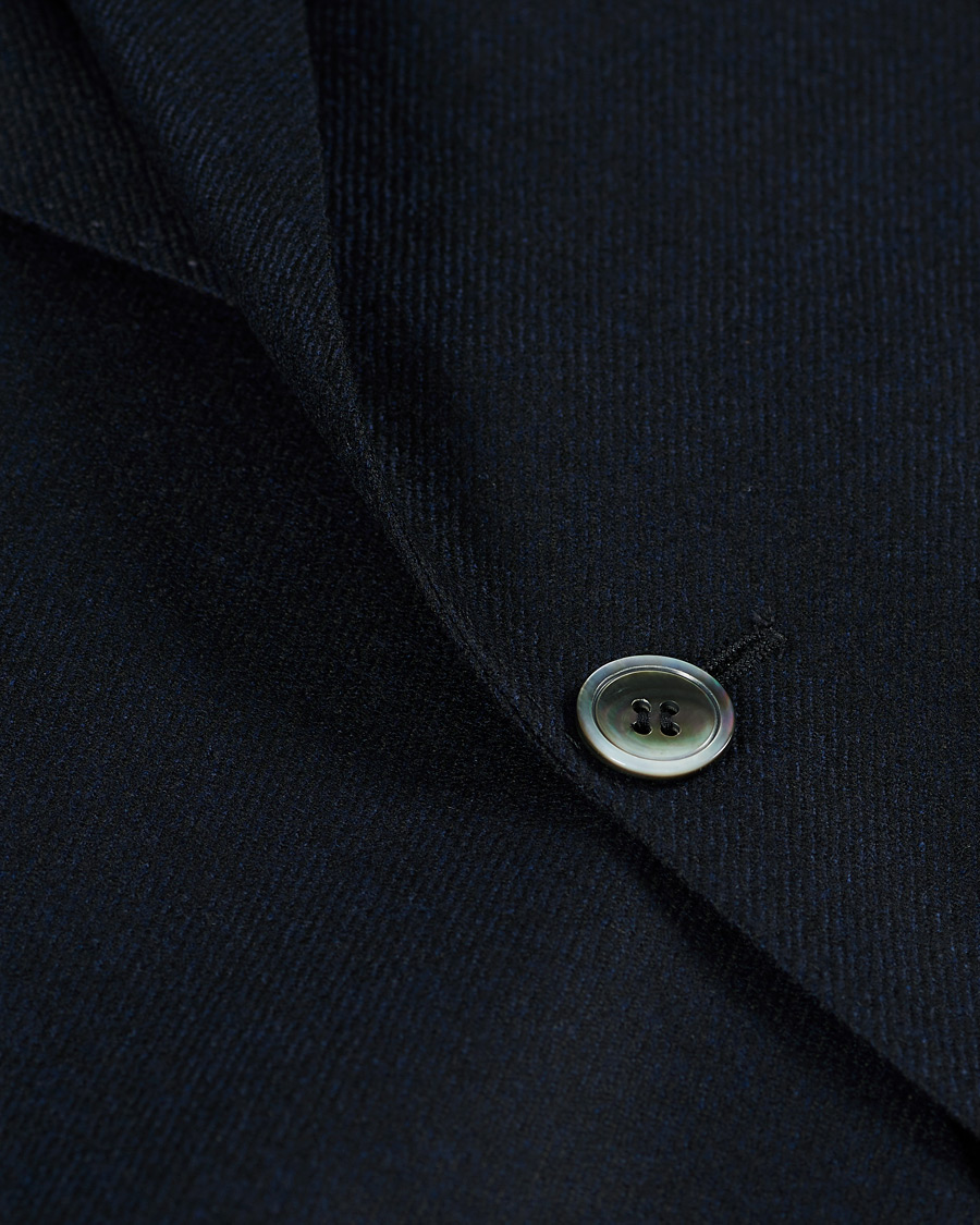 Herr | Kavajer | Oscar Jacobson | Ferry Loro Piana Wool/Cashmere Blazer Navy